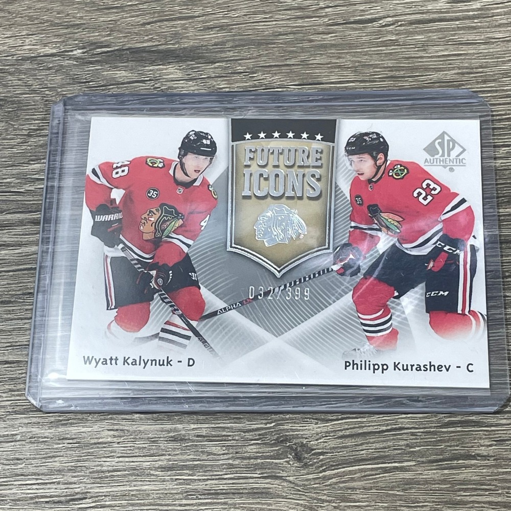 Upper Deck Chicago Blackhawks Future Icons Wyatt Kalynuk Philipp Kurashev /399